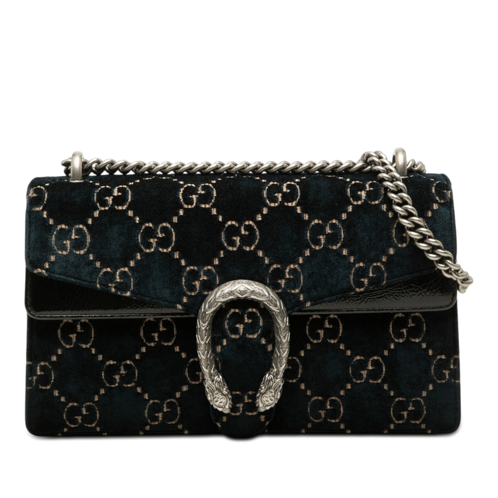Pre-Loved Gucci Medium GG Velvet Dionysus Shoulder Bag